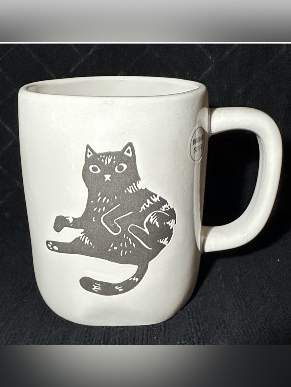 Rae Dunn The Purr-Fect Brew Black Cat Mug 🐈‍⬛~NEW!